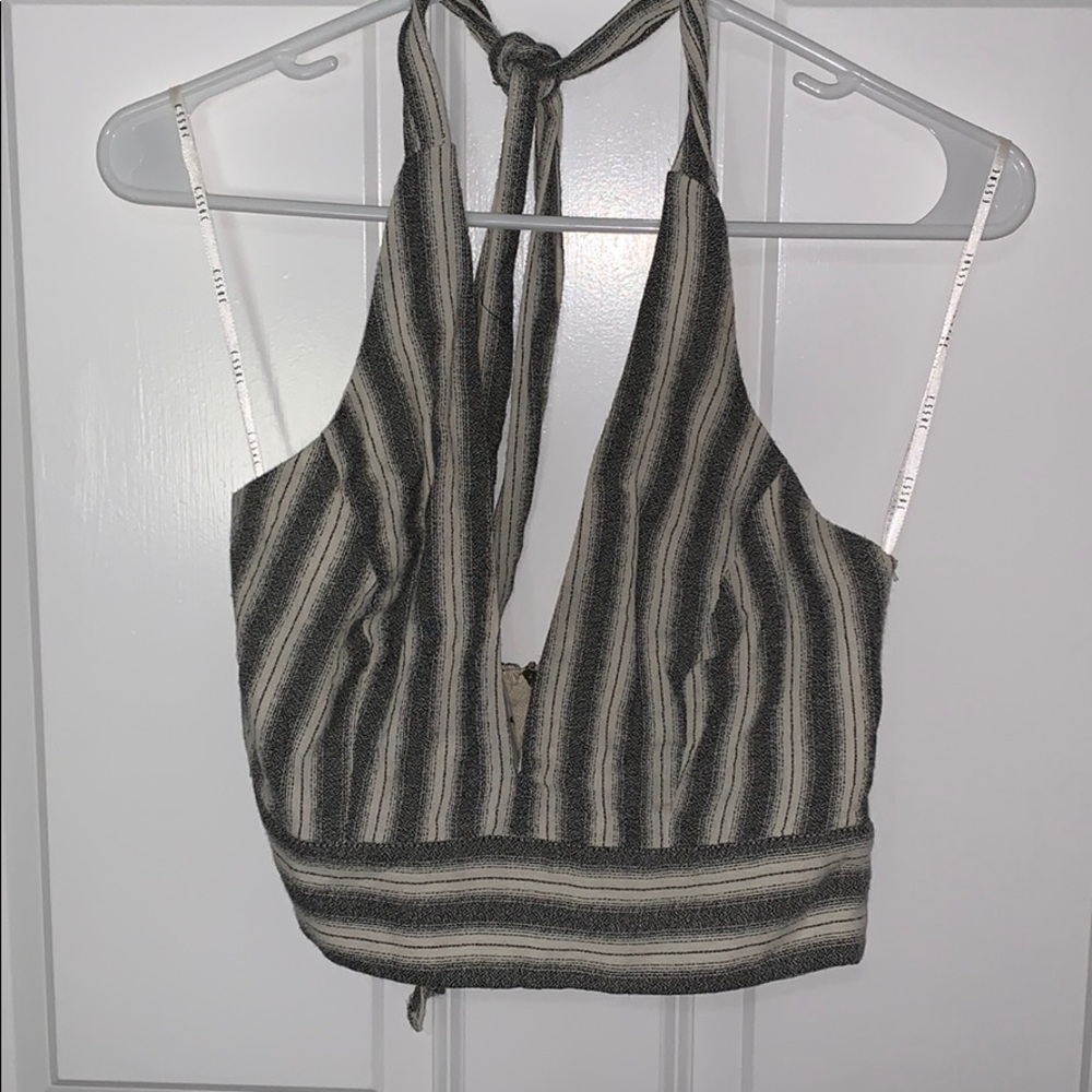 Bobbles and Lace crop top